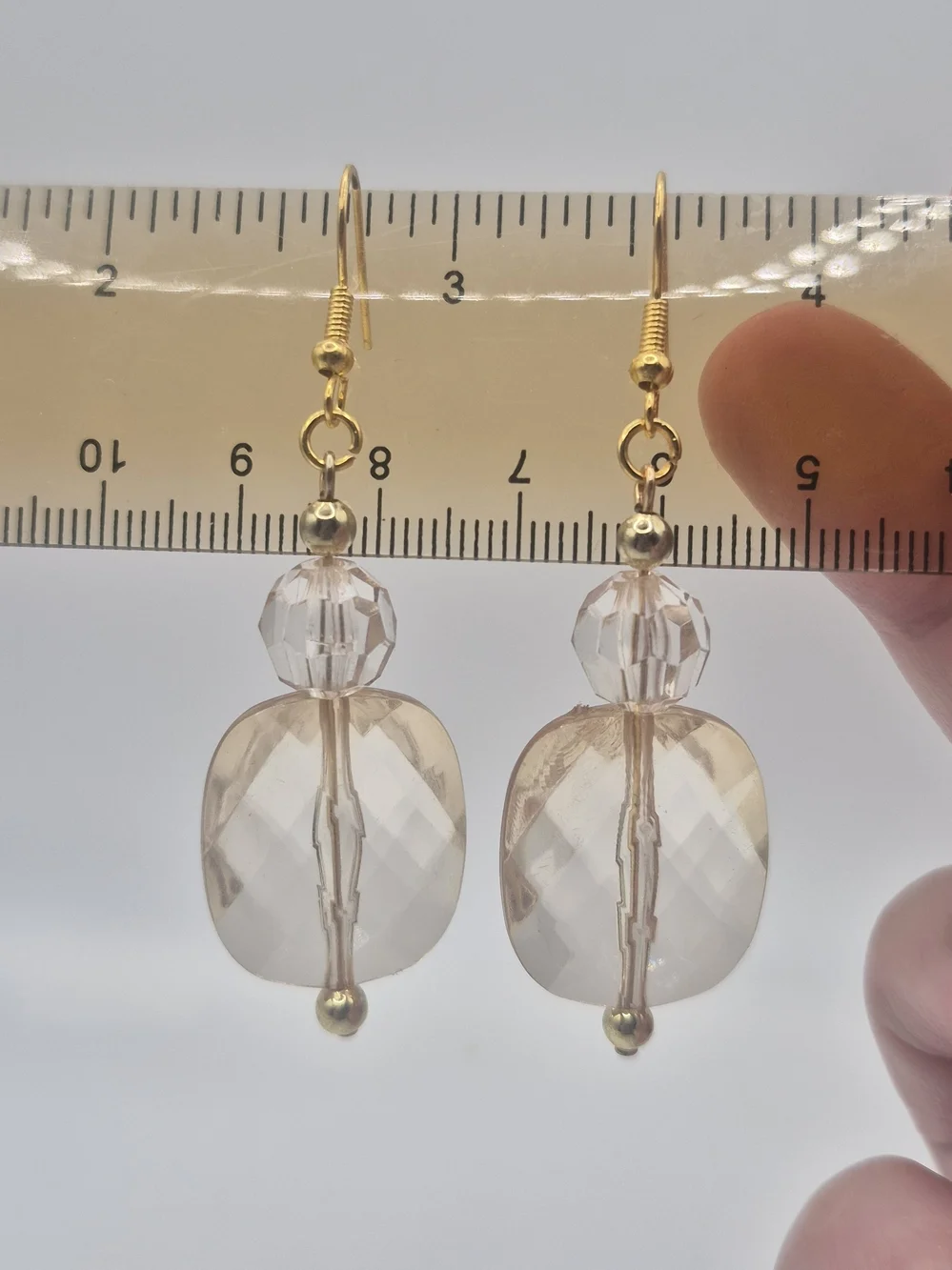 Champagne Beaded Earrings